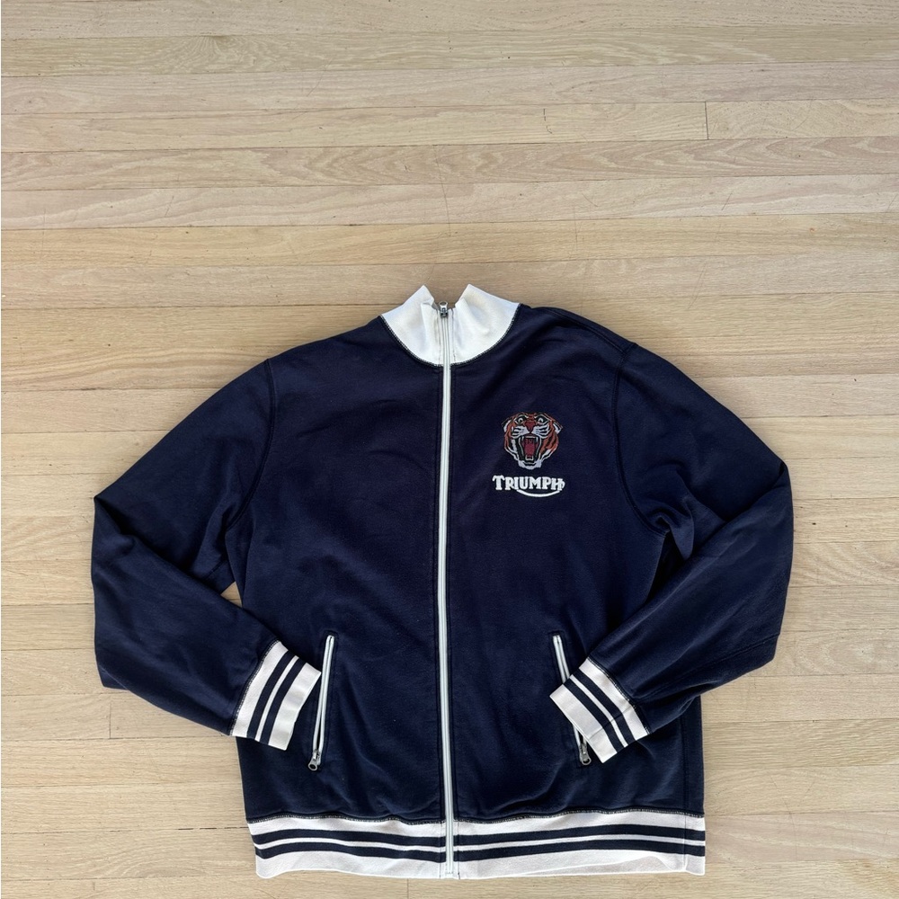 Lucky Brand Vintage Triumph Zip Up Hoodie XXL